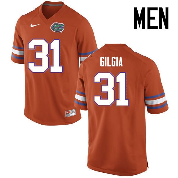 Men's NCAA Florida Gators Anthony Gigla #31 Stitched Authentic Nike Orange College Football Jersey EWT8765UF